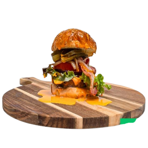 Double Bacon Smash Stack Burger 